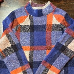 Ann Taylor Plaid Sweater